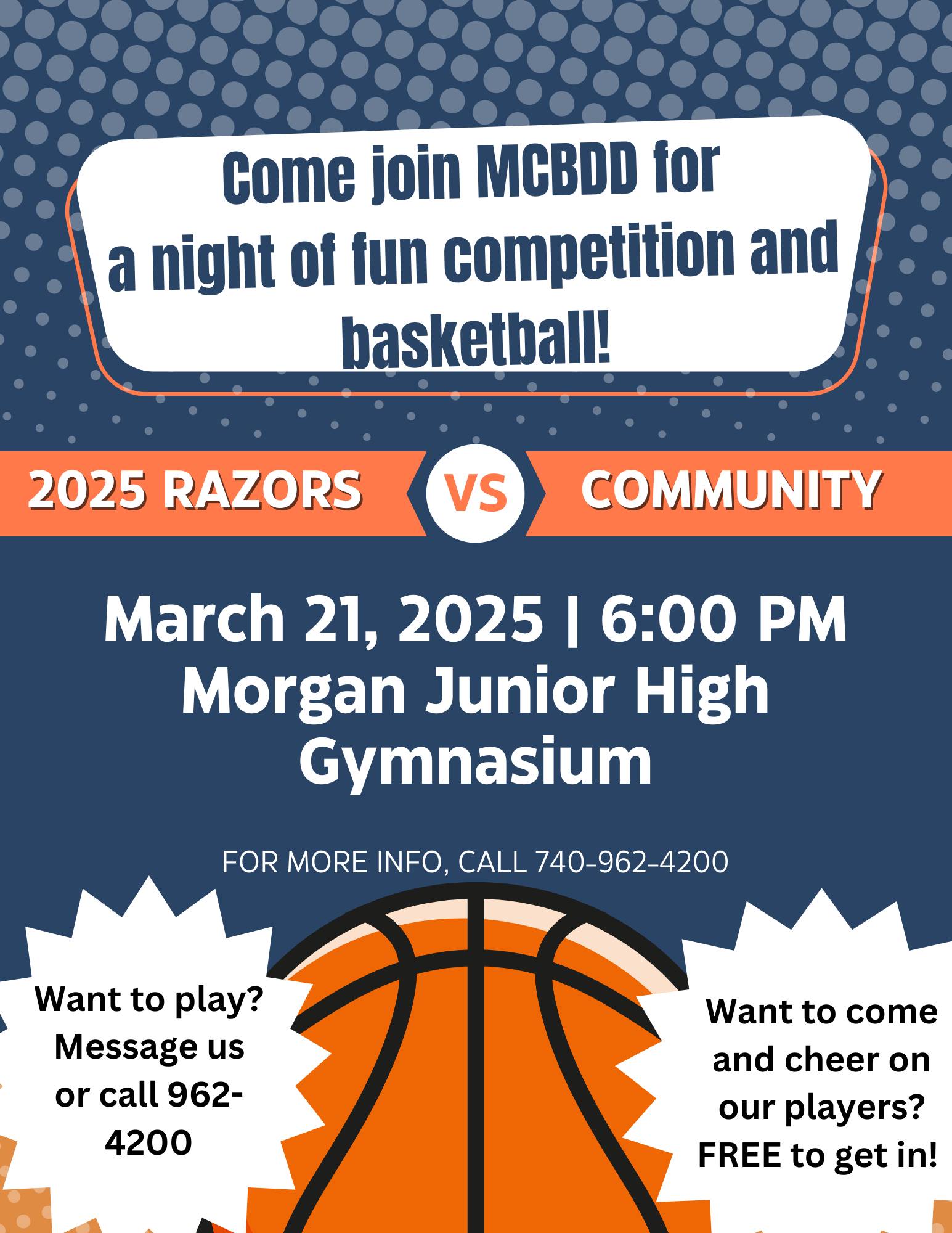 Morgan - MCBDD is getting competitive, and we need your help ...