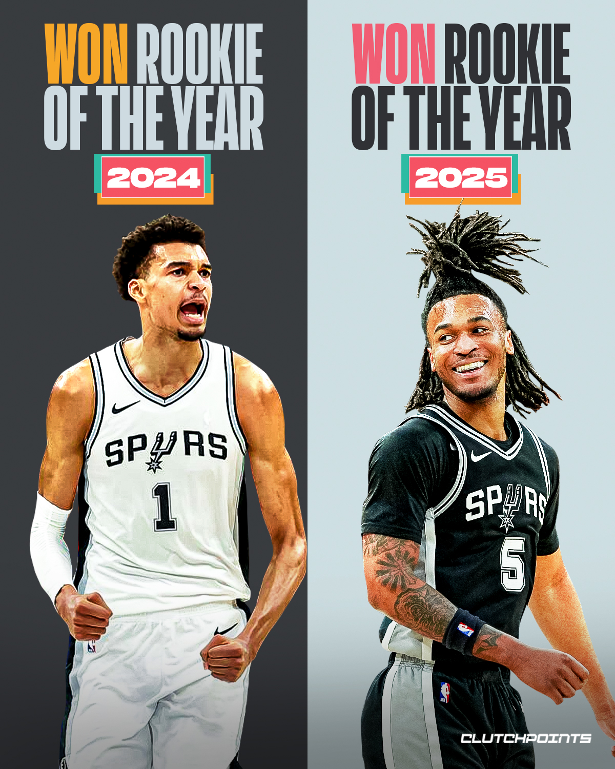 ClutchPoints - With Stephon Castle winning the ROY award, the Spurs are ...