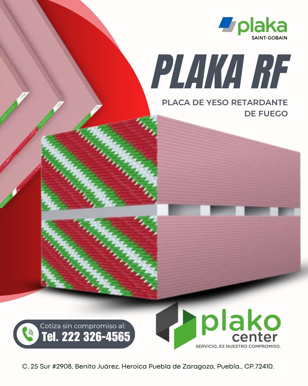 Plako - 👷 Los paneles de yeso Plaka RF son placas retardantes de fuego ...