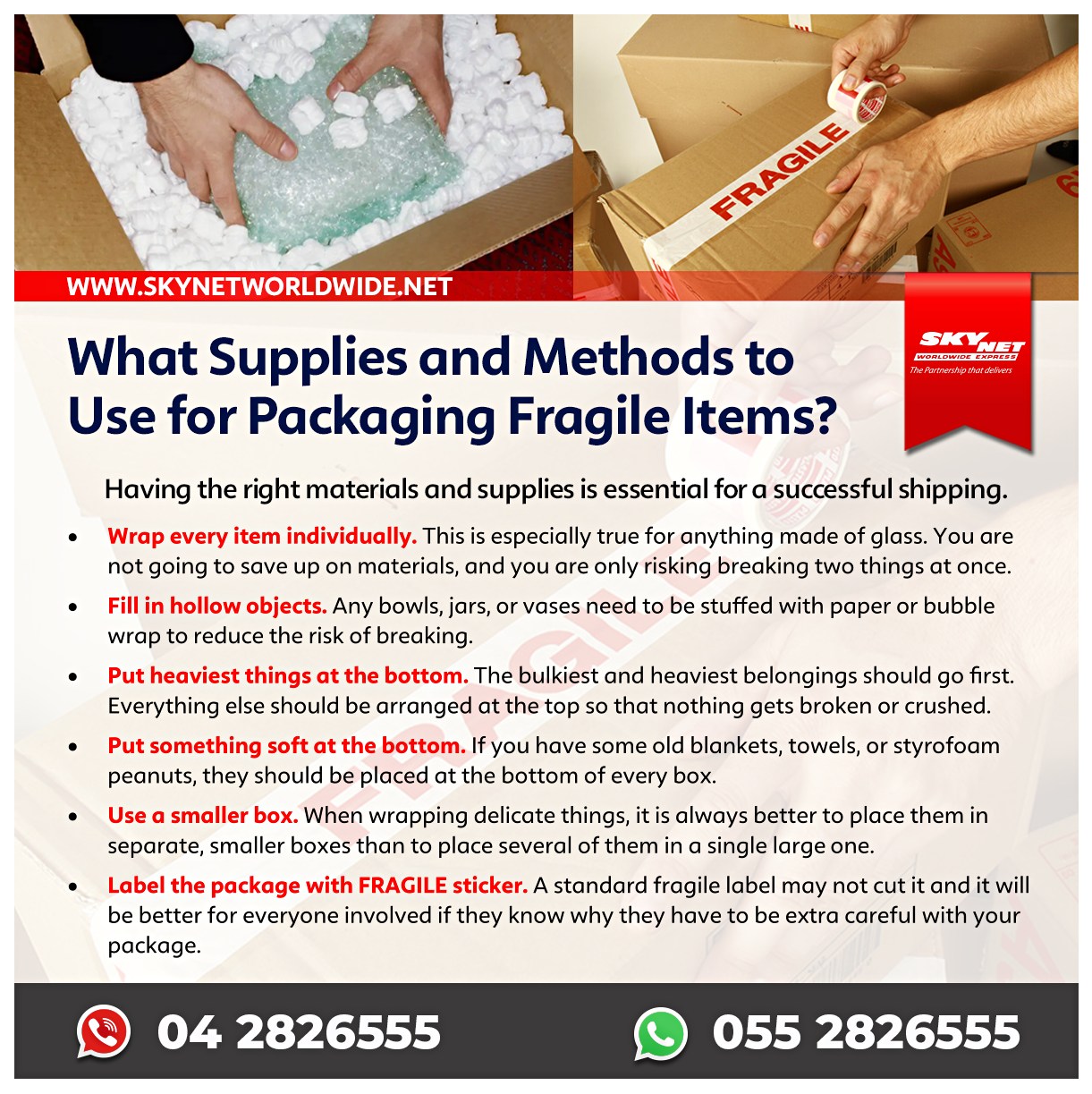 SkyNet - Ensure Safe Deliveries with Proper Packaging! When it comes to ...