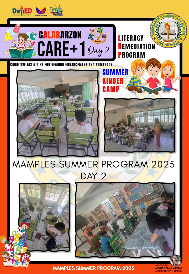 DepEd - MAMPLES SUMMER PROGRAM 2025-Day 2 CARE+1 (Cognitive Activities ...