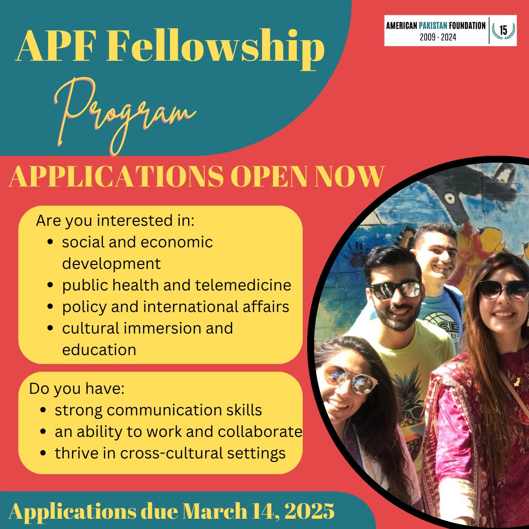 APF is now accepting... - American Pakistan Foundation | Facebook