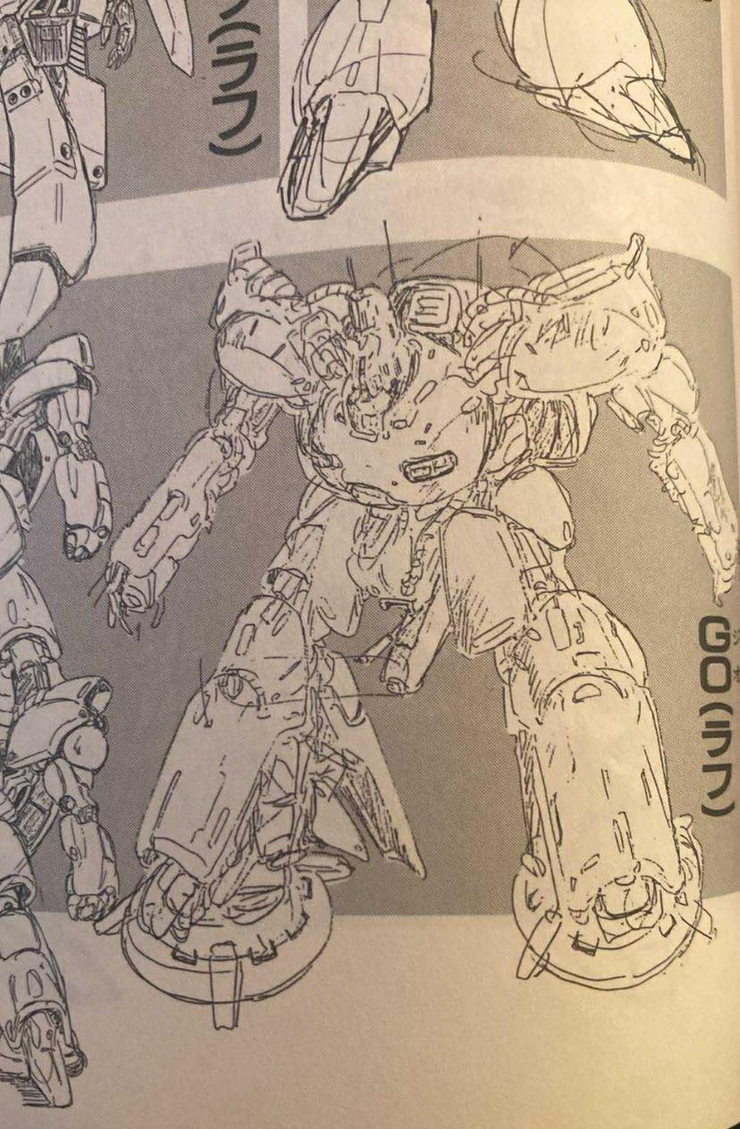 Zeta Gundam concept art and design