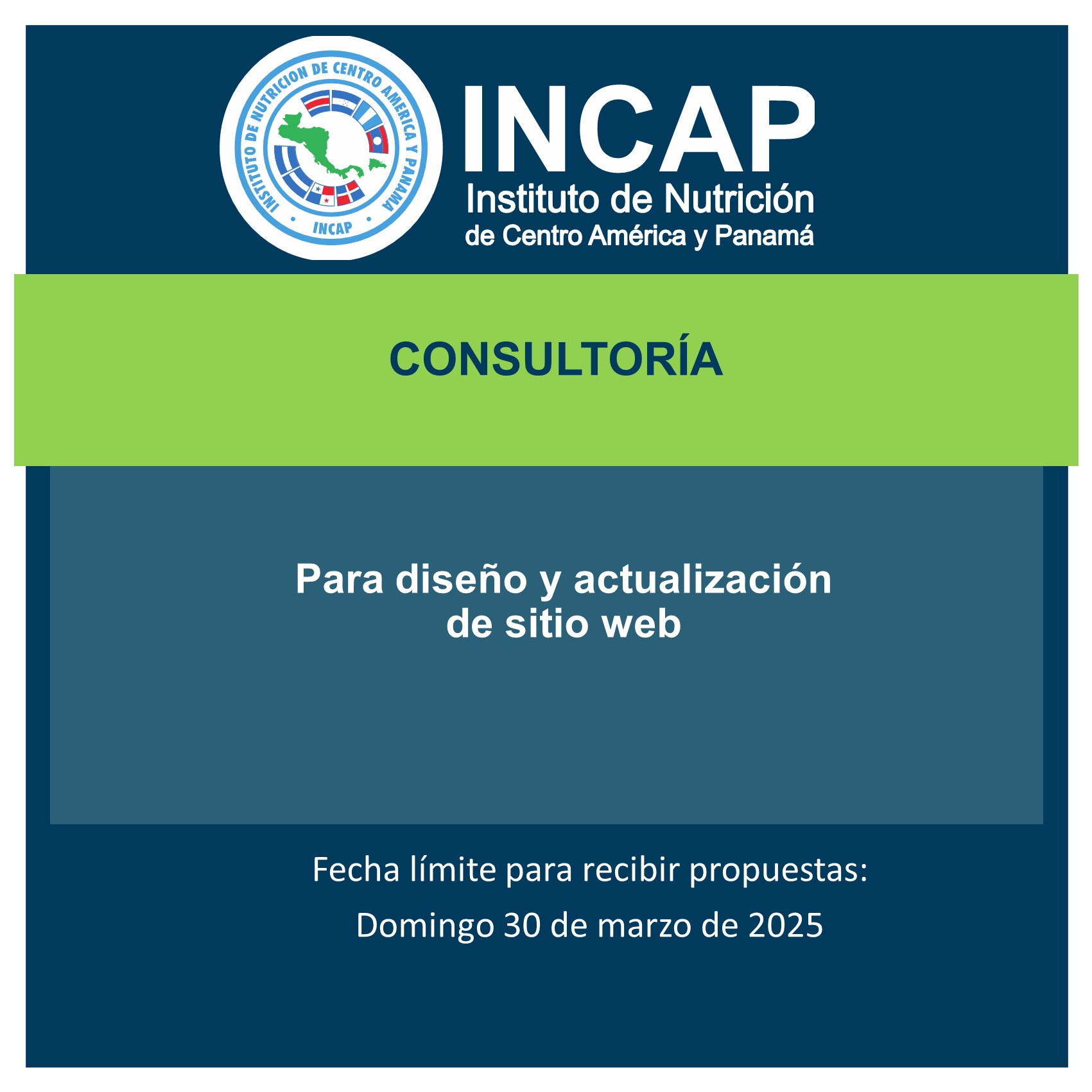 INCAP - CONSULTORÍA Los términos de referencia se encuentran ...