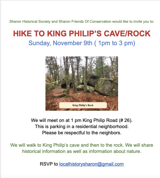 HIKE TO KING PHILIP’S CAVE/ROCK
