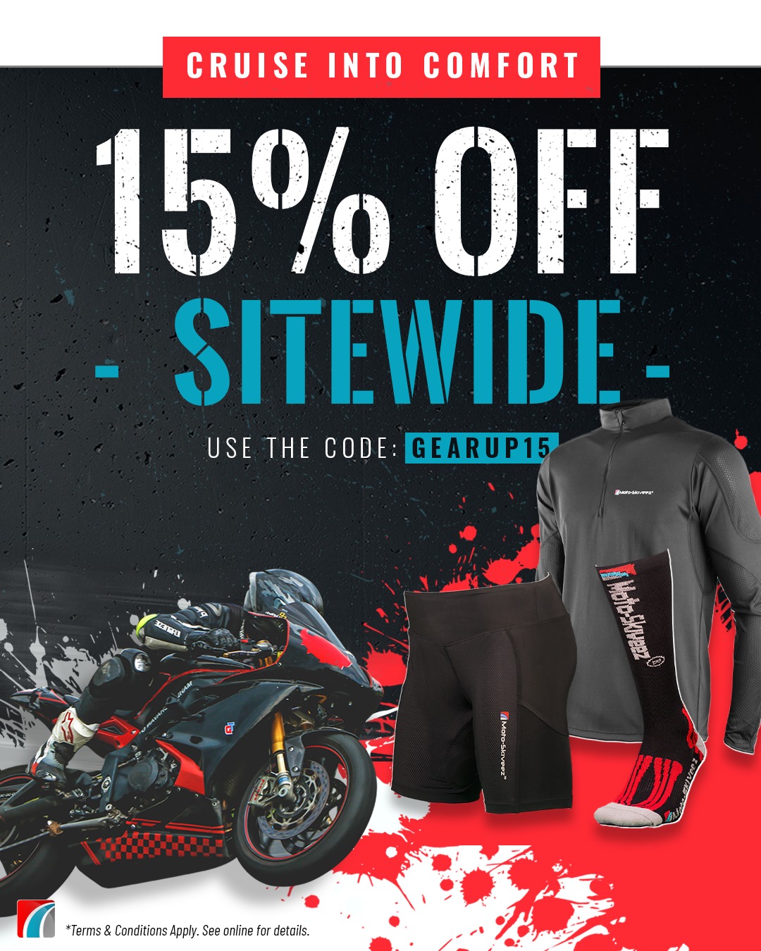 Moto Skiveez Motorcycle Comfort Pants For Men (Cruiser Style) - Breathable & Anti-Chafe 7 thumbnail image