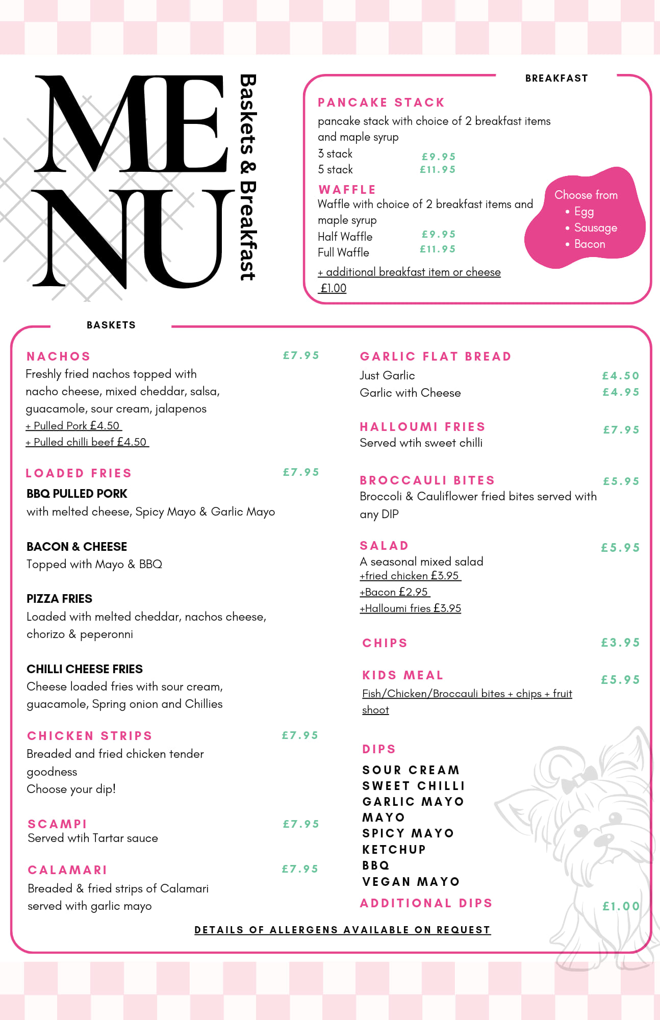 Flo's - New light bites menu is 🎉NOW AVAILABLE 🎉 Our baskets are ...