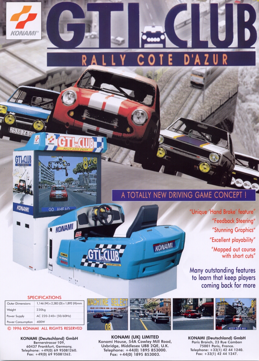 1000 Miglia: Great 1000 Miles Rally · Arcade · Kaneko, 1994