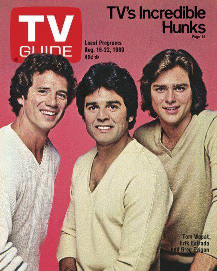 August 16-22, 1980 TV Guide cover with Tom Wopat, Erik Estrada