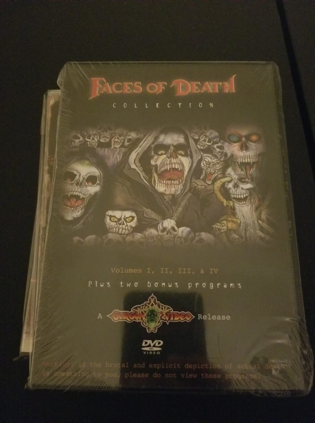 Faces of Death DVD collection volumes 1-4 available at Walmart