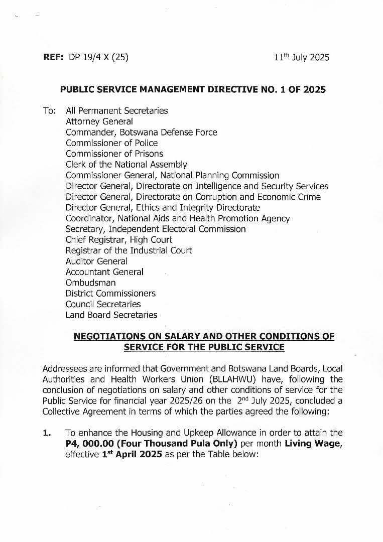 PUBLIC SERVICE MANAGEMENT DIRECTIVE... - Note To Men & Women | Facebook