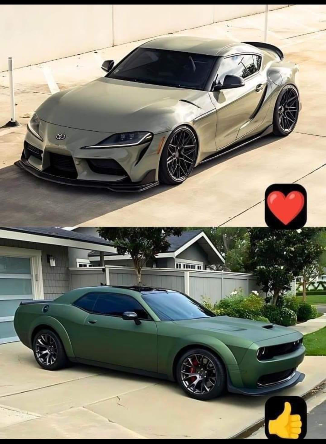 1970 Dodge Charger R/T vs. Toyota Supra MK4 1. 1970 Dodge Charger