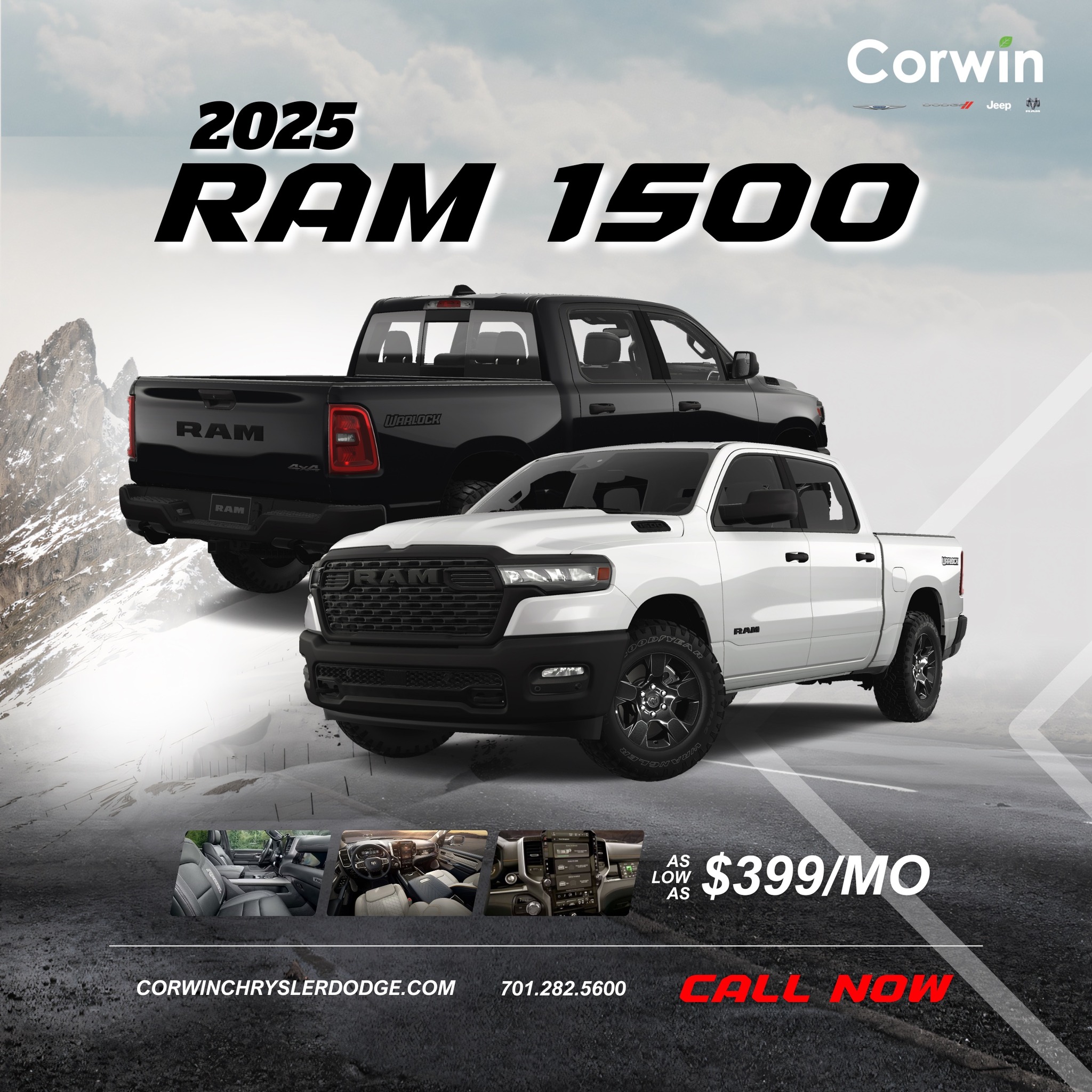 Corwin - 🔥 Drive the 2025 RAM 1500 for as Low as $399/Month! 🔥 Get ...
