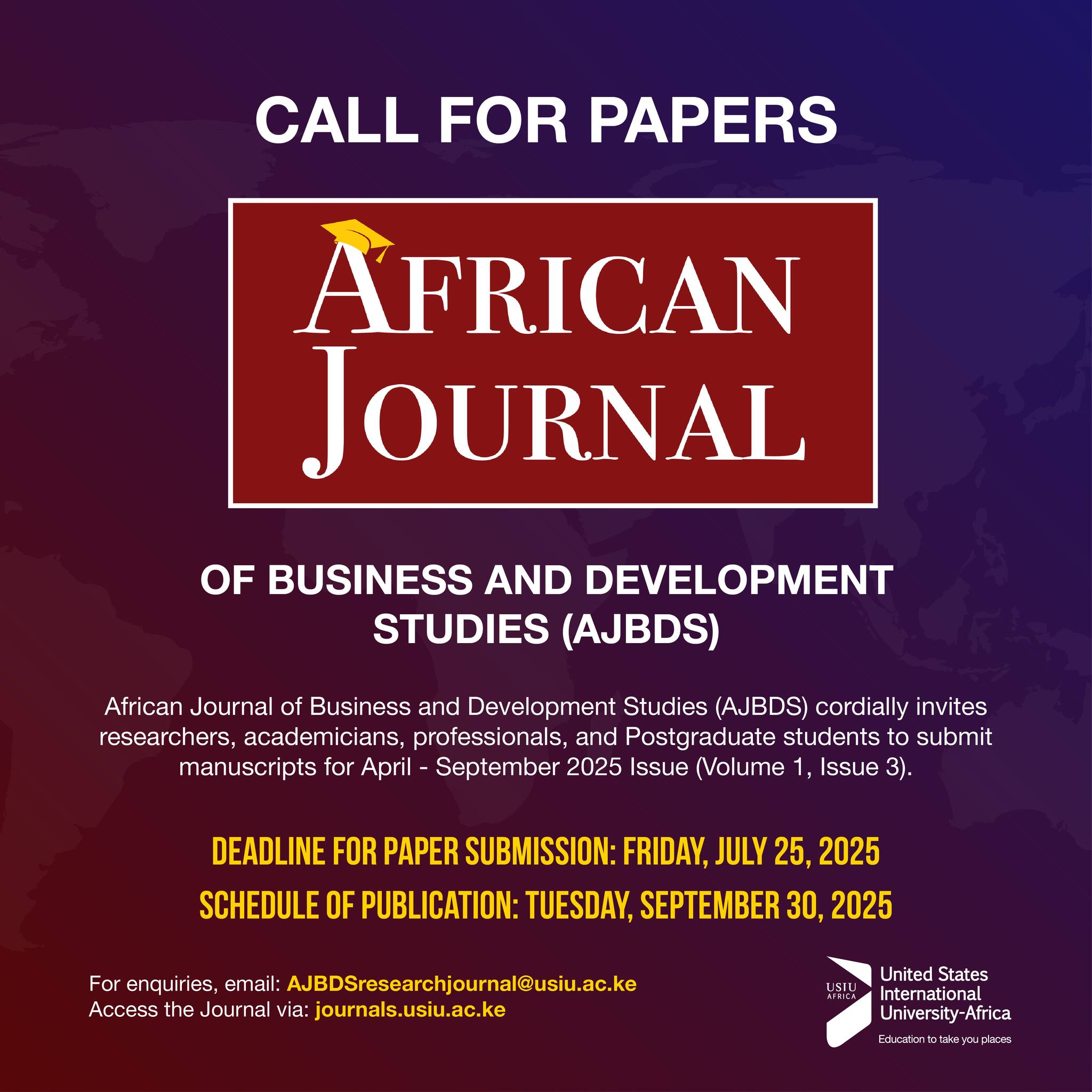 United - CALL THE PAPERS The African Journal of Business and ...