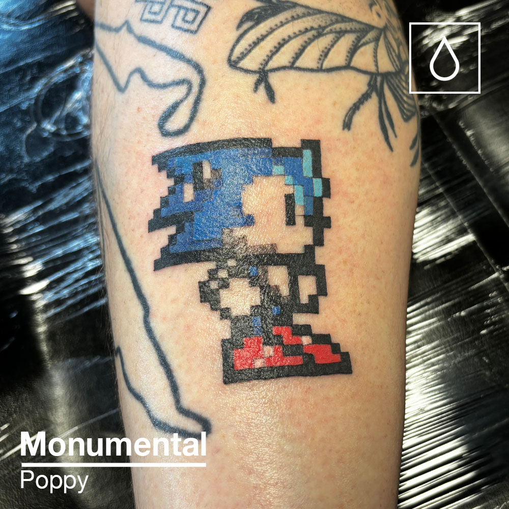 Sonic Pixel Tattoos