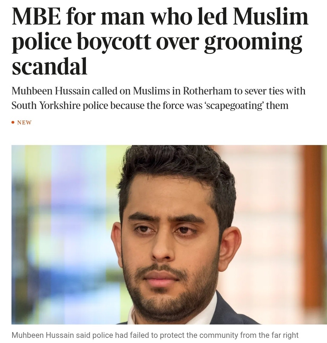 For - A man who led a Muslim community boycott of South Yorkshire ...