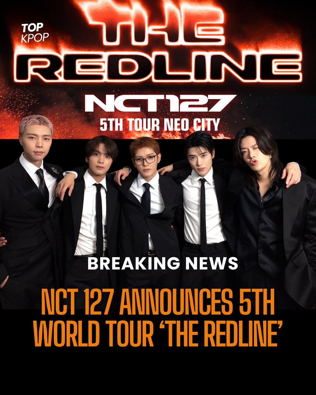 NCT 127 ANNOUNCES 5TH WORLD TOUR 'NEO CITY – THE REDLINE