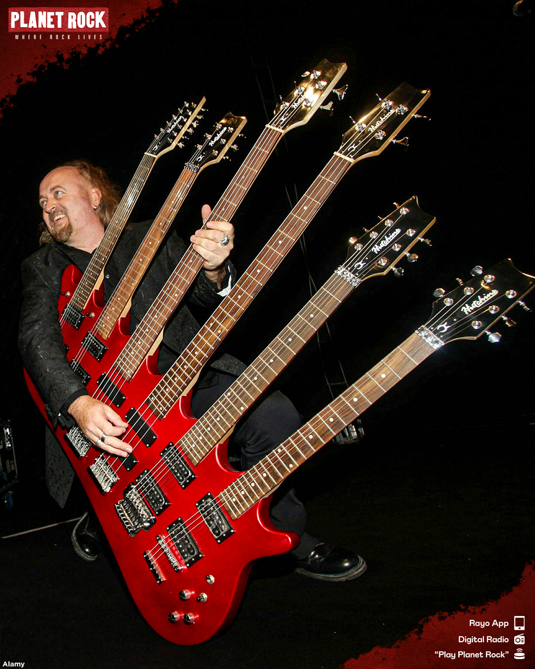 Planet - A stupendous six-neck, 40-string guitar called The Beast that ...