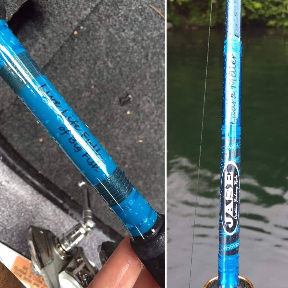 jase custom fishing rods Carbon Ice Rod 1 pieceDesigned for vertical jigging deeper water or waters with current Dark Matter Custom Standup Rods