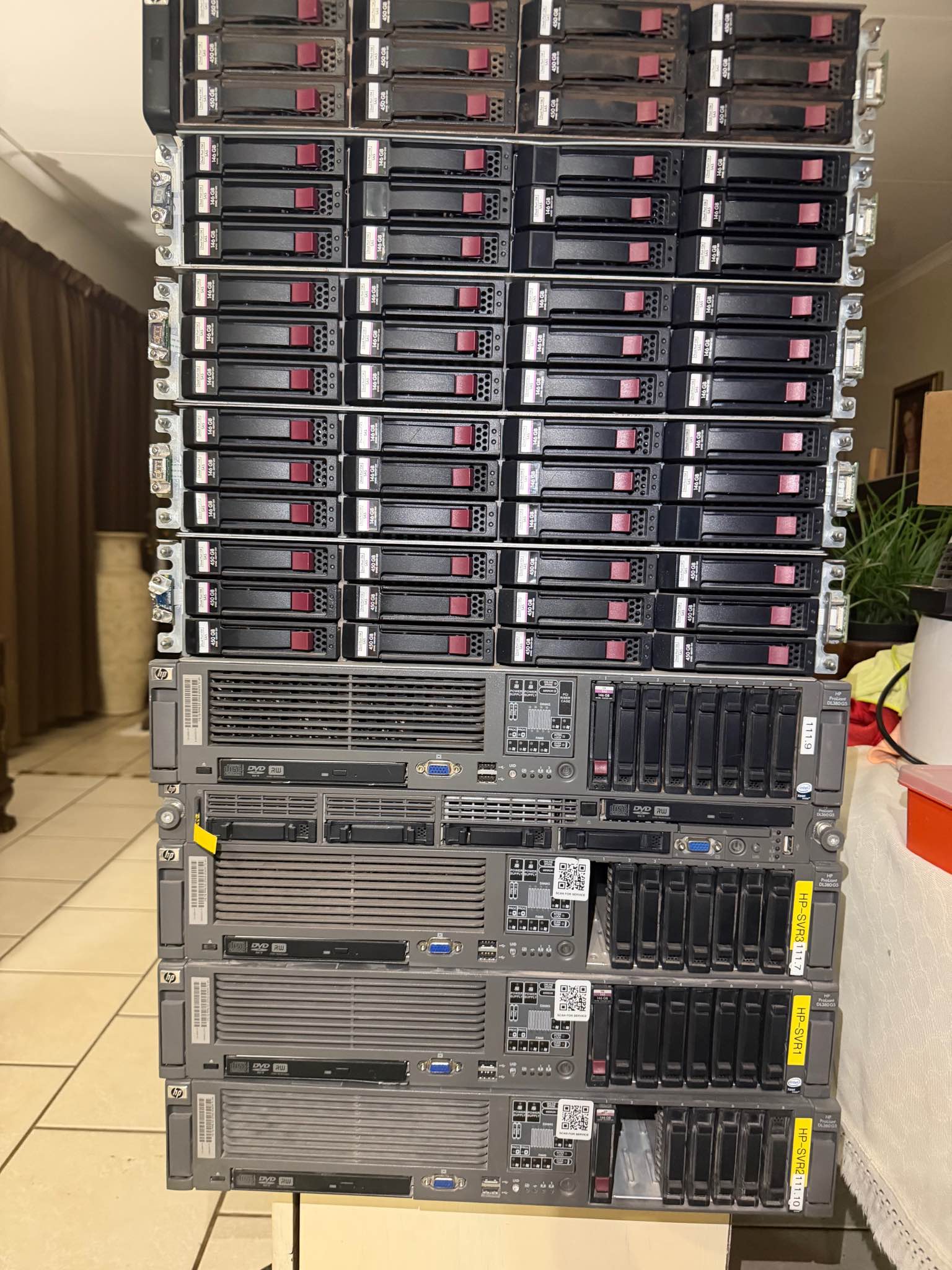 HP Server + Storage Bundle – Fully Populated with Enterprise SAS Drives ...