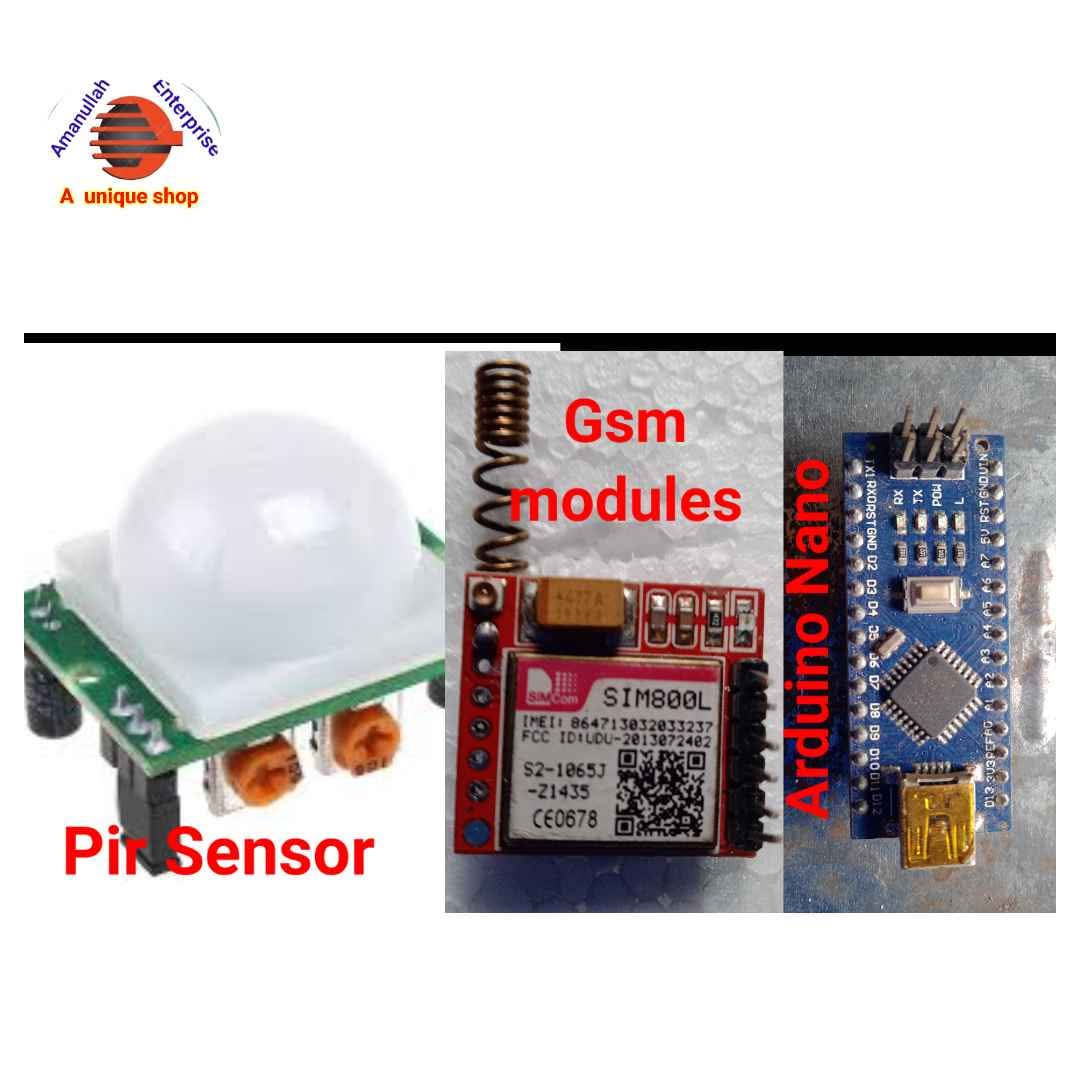 (CODE 27) AUTOMATED SECURITY SYSTEM USING GSM MODULES 800L, PIR MOTION ...