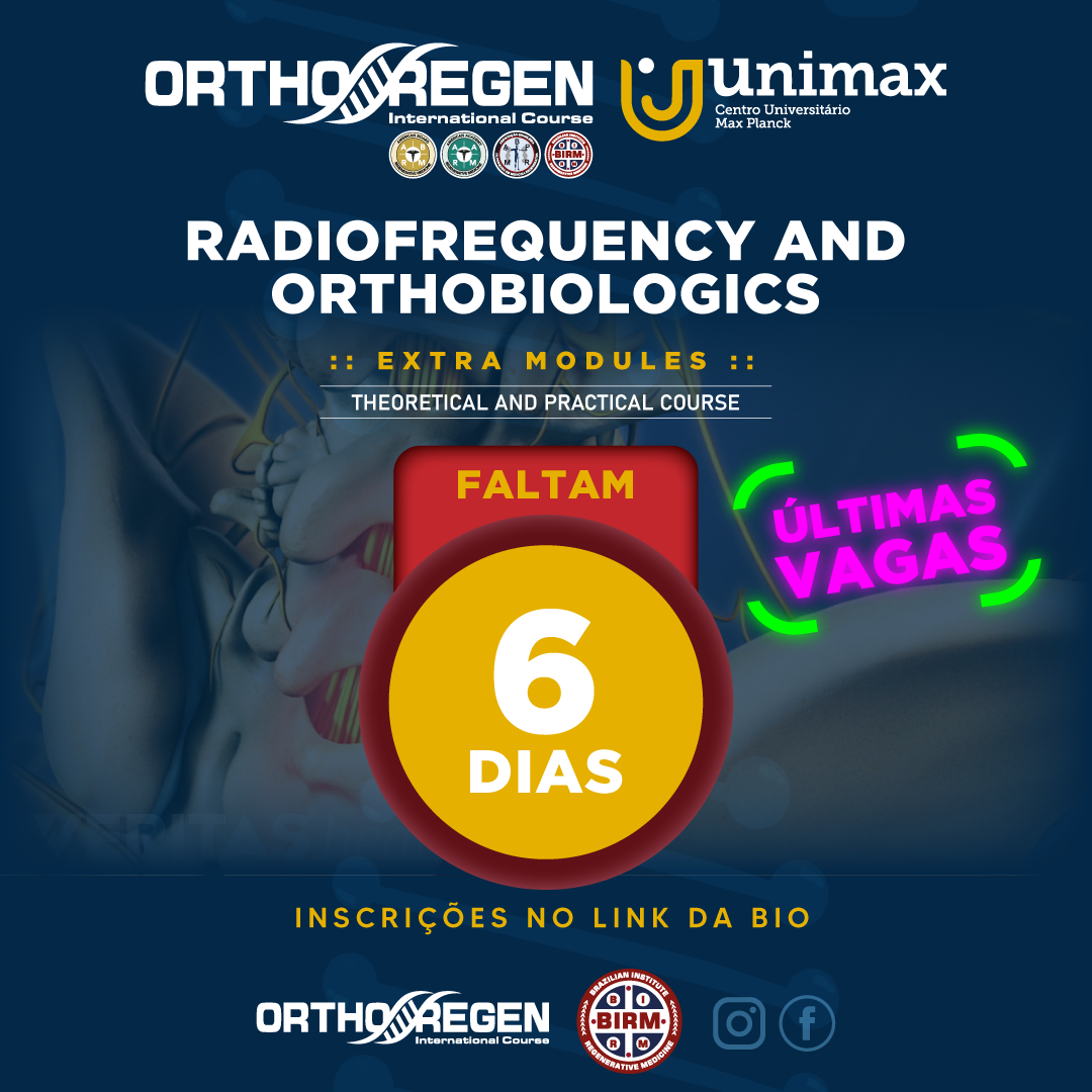 Orthoregen International Course - 💥Últimas vagas! Faltam 6 dias para ...