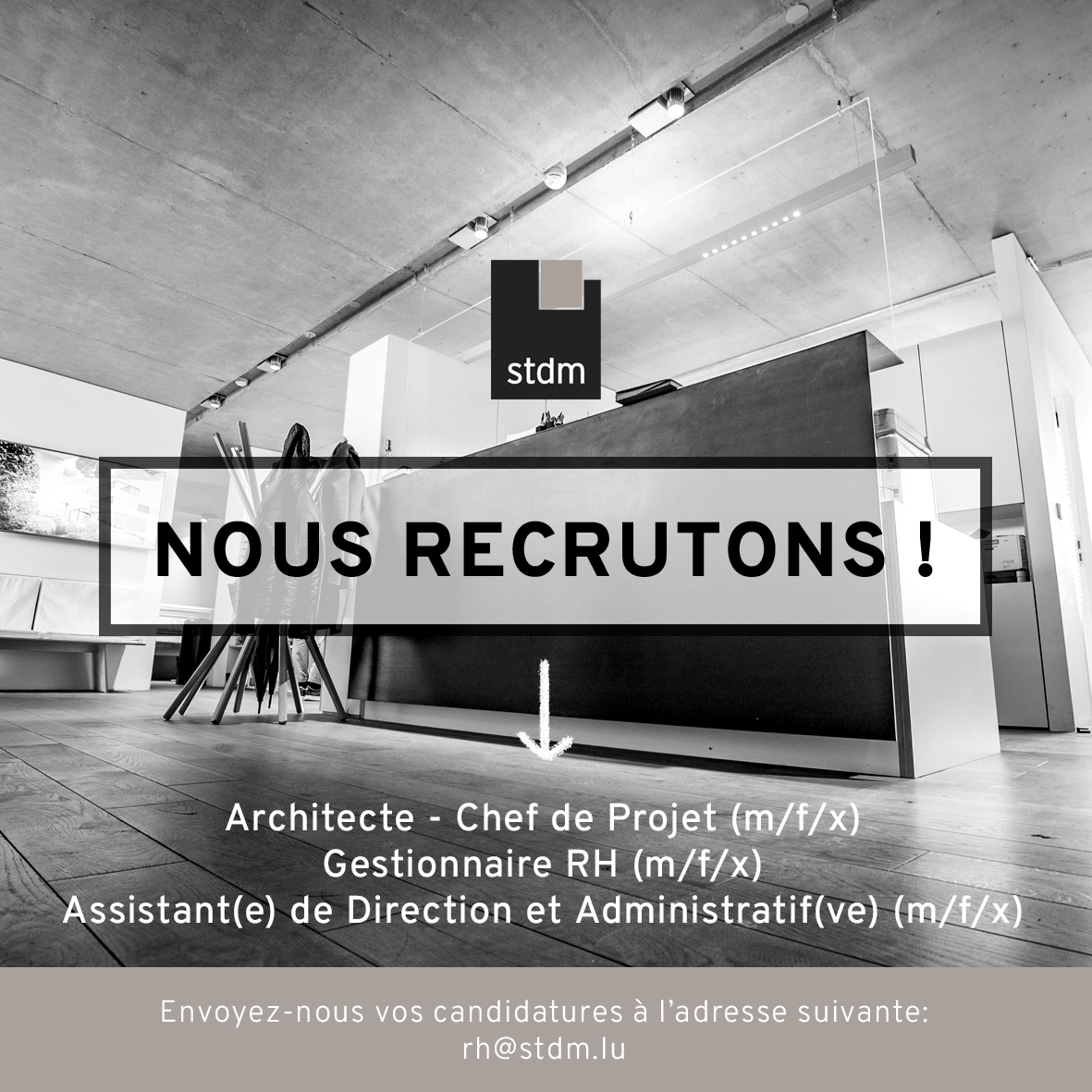 STDM - 🚀 STDM recrute ! 🚀 Nous recrutons 3 nouveaux talents pour venir ...