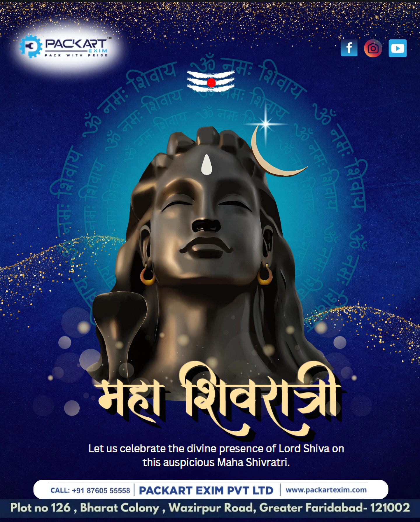 Packart - 🌙 Wishing You a Blessed Maha Shivaratri 🌙 On this auspicious ...