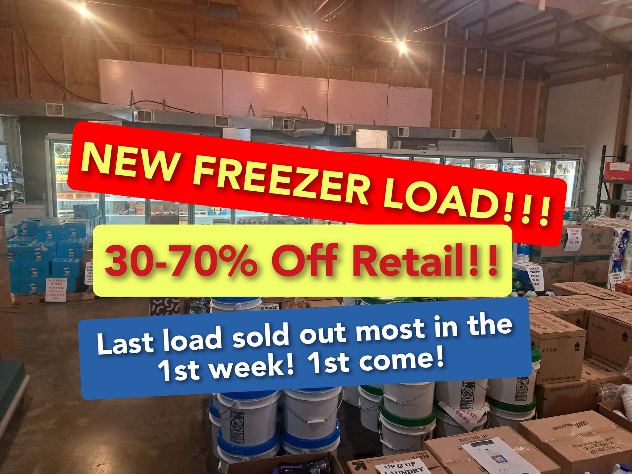 ANOTHER NEW LOAD of Freezer... - Surplus Grocery Warehouse 2