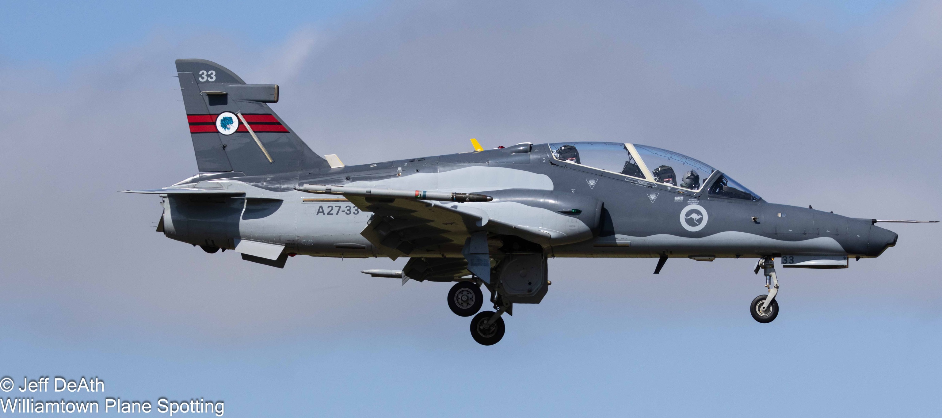 A RAAF Hawk 127 Jet Trainer... - Williamtown Plane Spotting