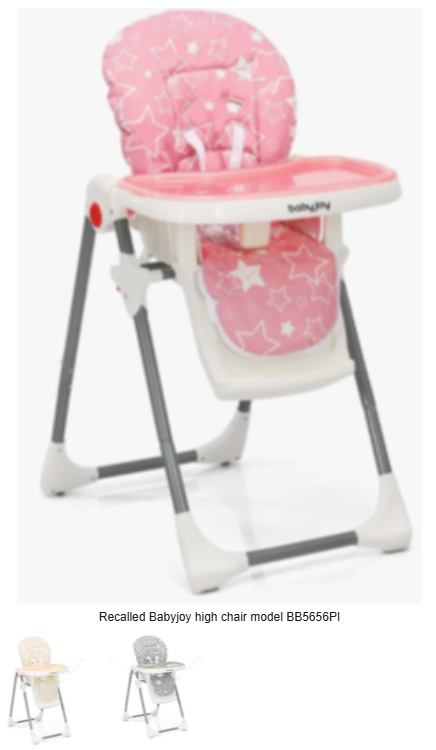 RECALL ALERT: High chairs sold on Amazon recalled for fall and entrapment risk