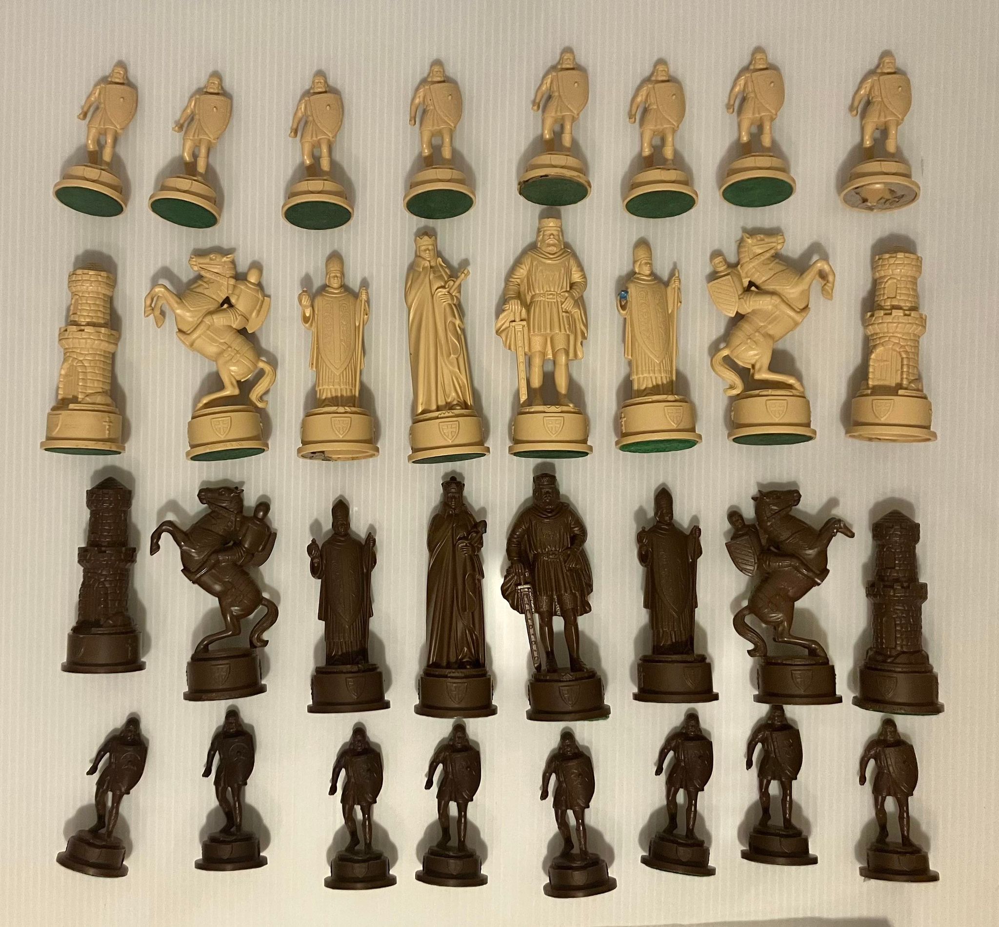 Handmade Metal Chess Pieces - Rome Figures, King 4 Inch - Pieces Only