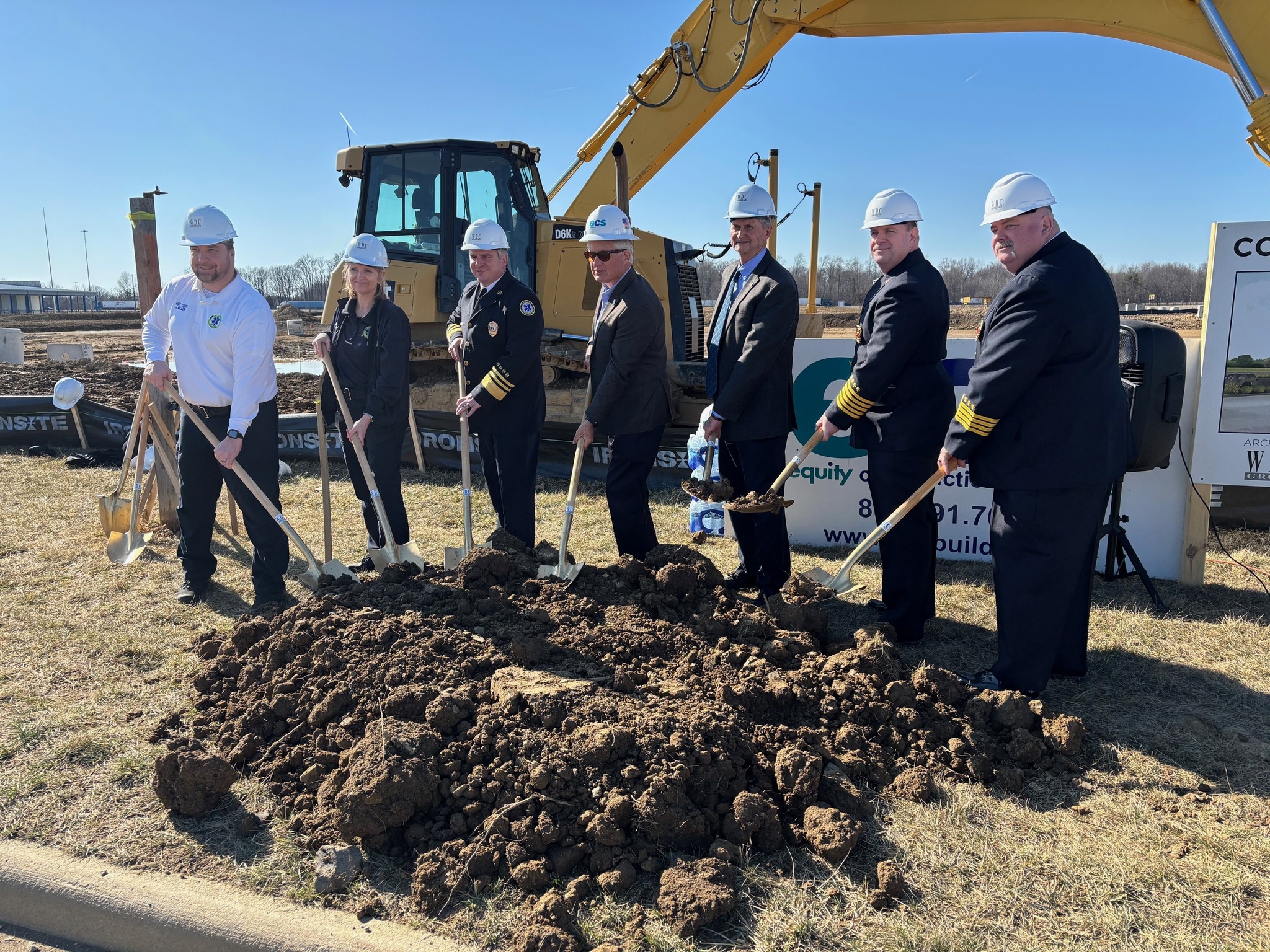 We broke ground yesterday on a new station in Berkshire Township 