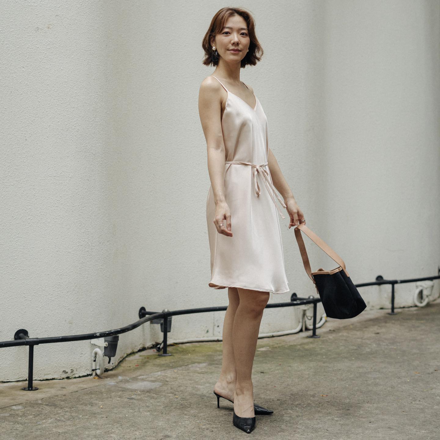 Rustea.vn - Layer Dress Silk | Navy + Grey Free size #RusteaLayerDress ...