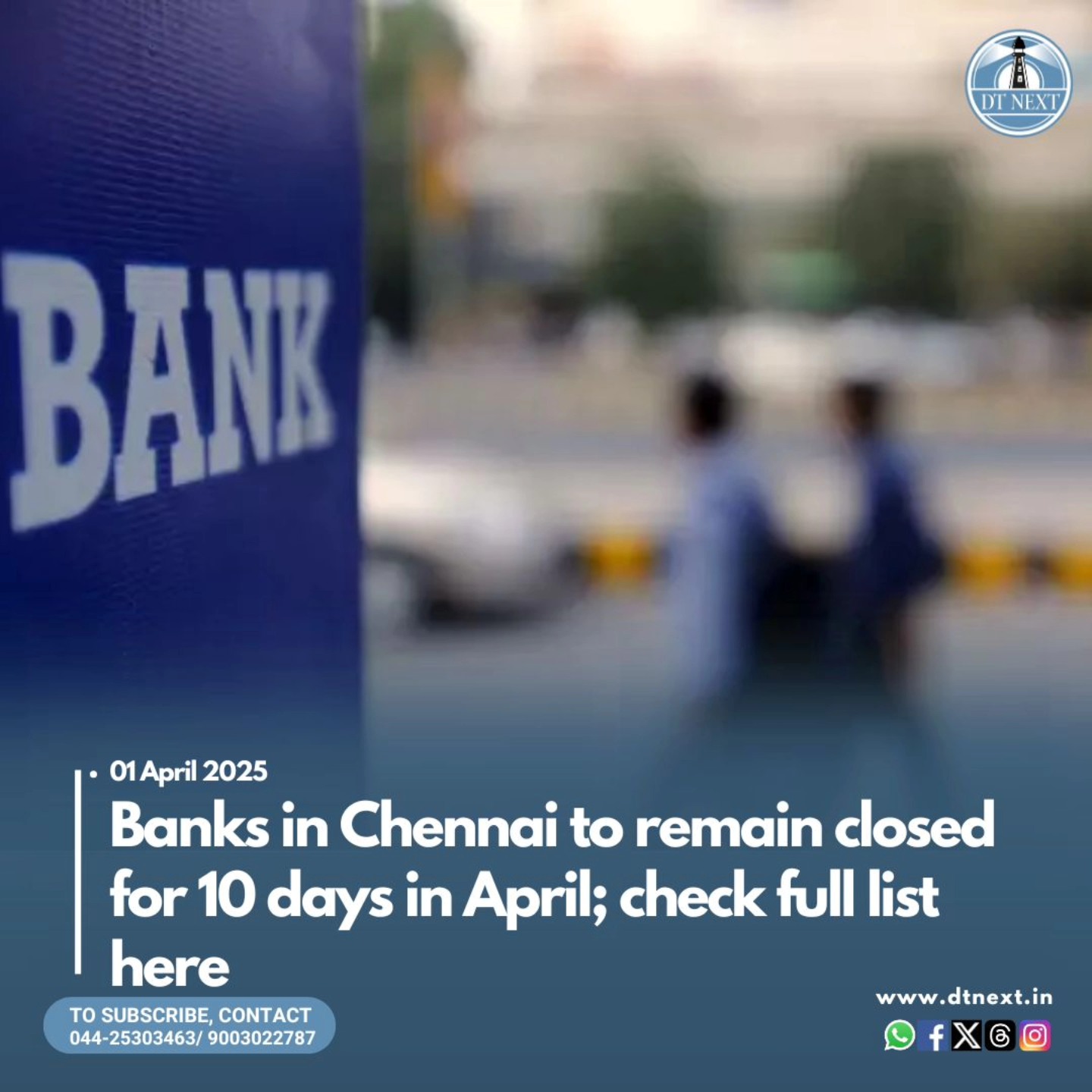 DTNext - Plan your banking activities for the month of April by ...