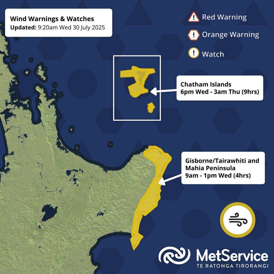 Wairoa - 🟨💨 STRONG WIND WATCH UPDATE 🟨💨 Kia ora whanau. A quick update ...