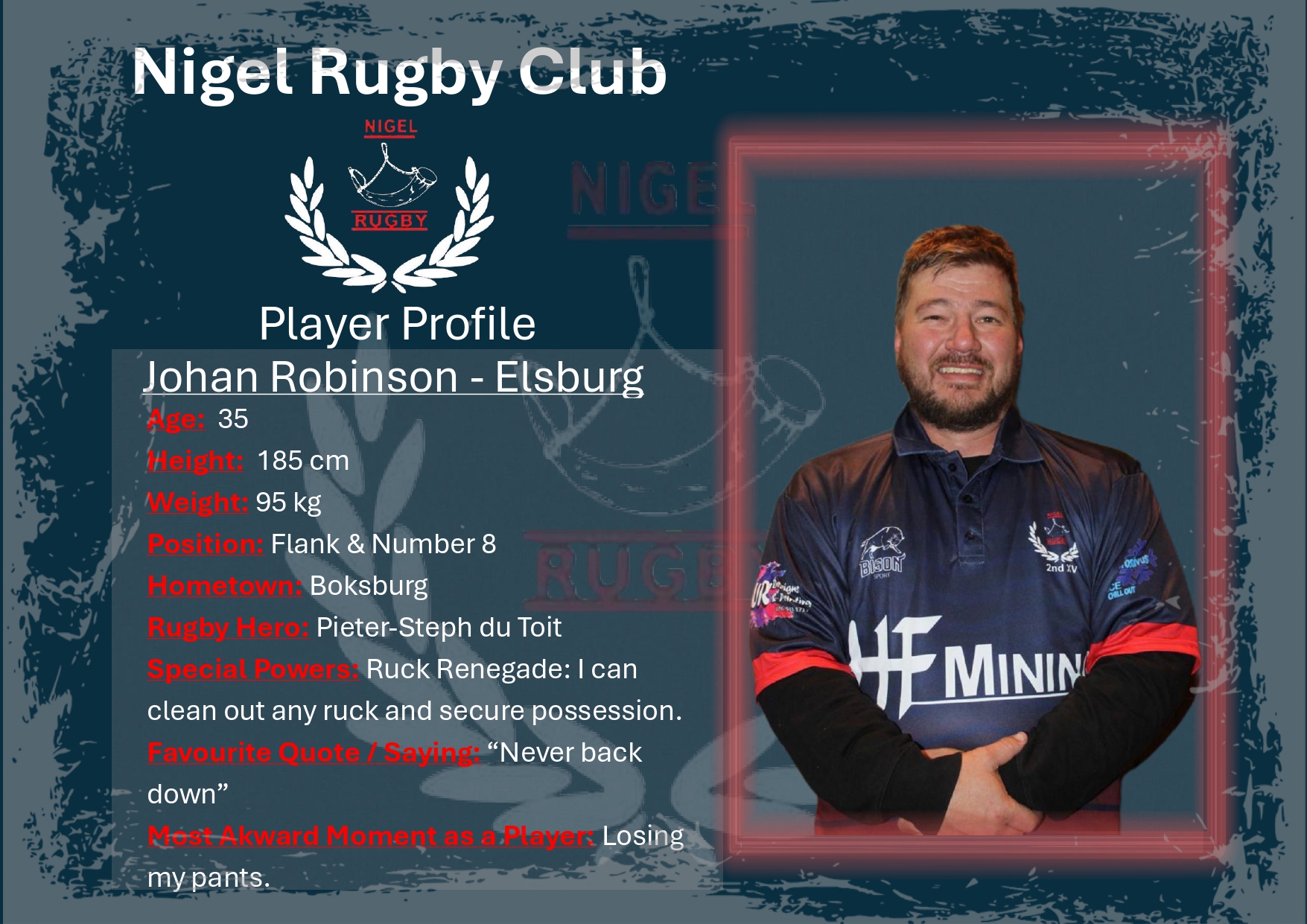 Nigel Rugby Club | Nigel