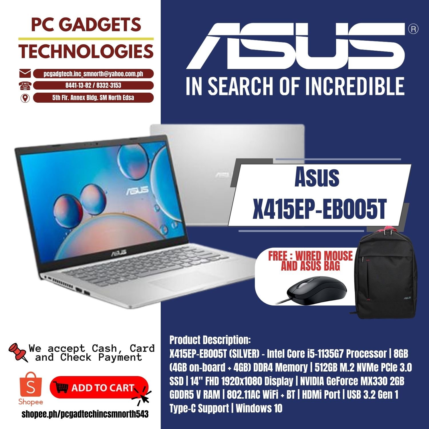 Asus Asus... - PC Gadgets Technologies Inc. SM North Edsa | Facebook