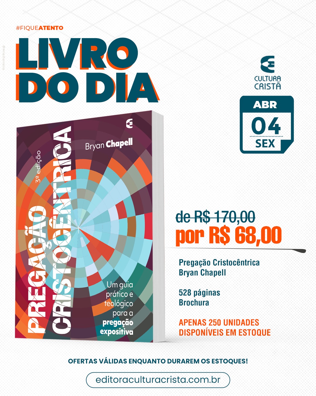 Editora - LIVRO DO DIA, 04 DE ABRIL – Adquira seu exemplar de 