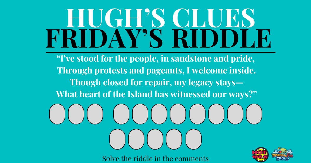 HOT 105.5 - Due to a Hugh-Man error... Hugh's Clues is a... | Facebook