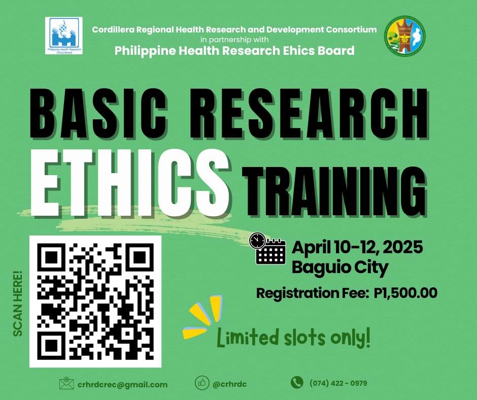 𝐓𝐑𝐀𝐈𝐍𝐈𝐍𝐆 𝐀𝐋𝐄𝐑𝐓: 𝟐𝟎𝟐𝟓 𝐂𝐑𝐇𝐑𝐃𝐂 𝐈𝐧-𝐇𝐨𝐮𝐬𝐞 𝐁𝐚𝐬𝐢𝐜 𝐑𝐞𝐬𝐞𝐚𝐫𝐜𝐡 𝐄𝐭𝐡𝐢𝐜𝐬 𝐓𝐫𝐚𝐢𝐧𝐢𝐧𝐠 ...