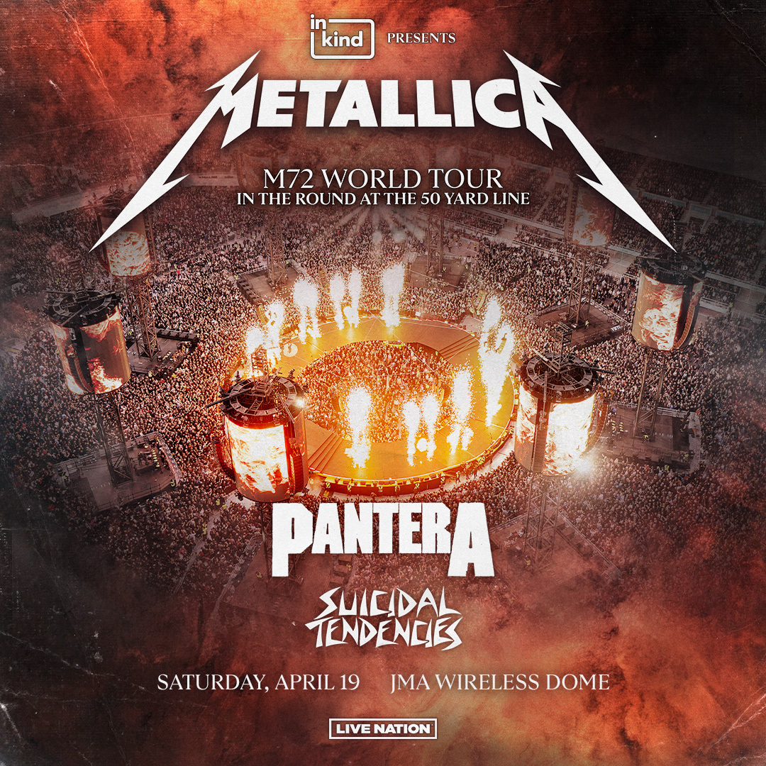 Honored to be opening for Metallica at Mohegan Sun November 21st