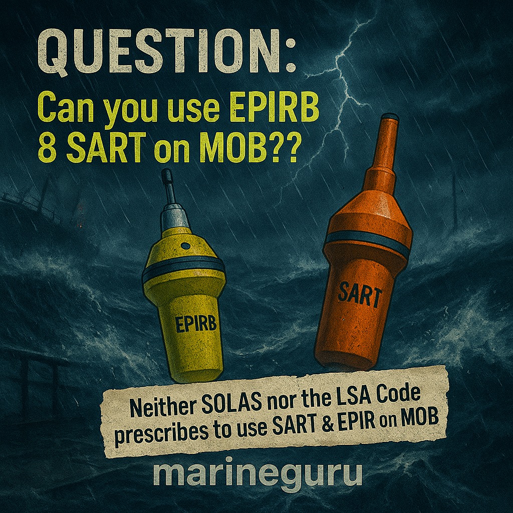 Marine - SARTs and EPIRBs aren't designed for man overboard (MOB ...
