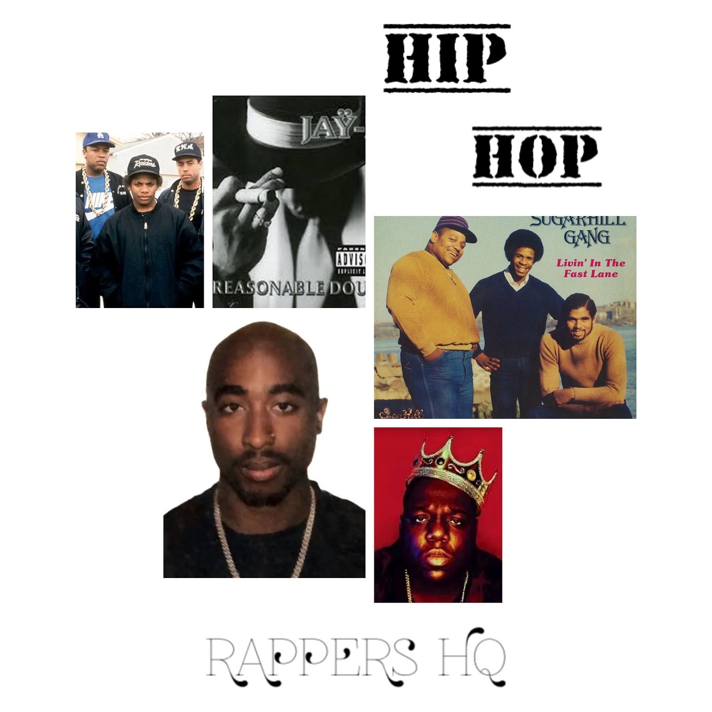 What year did the first hip-hop album go platinum?