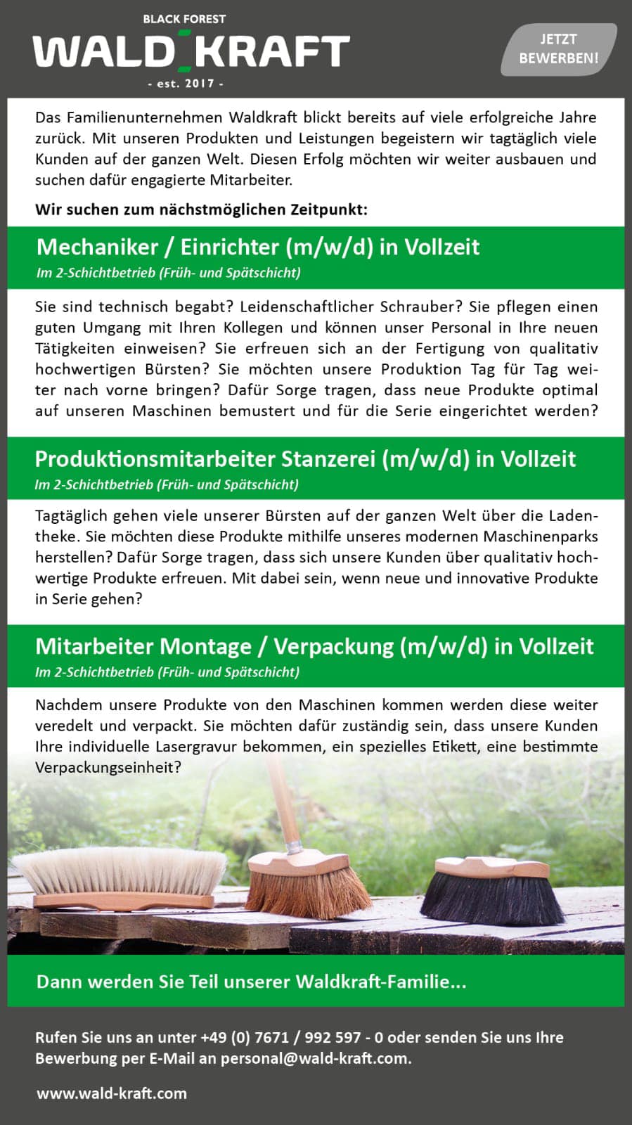 WALDKRAFT Kaminbürste Aus Eichenholz - Hitzebestä Produktbild-Vorschau 4