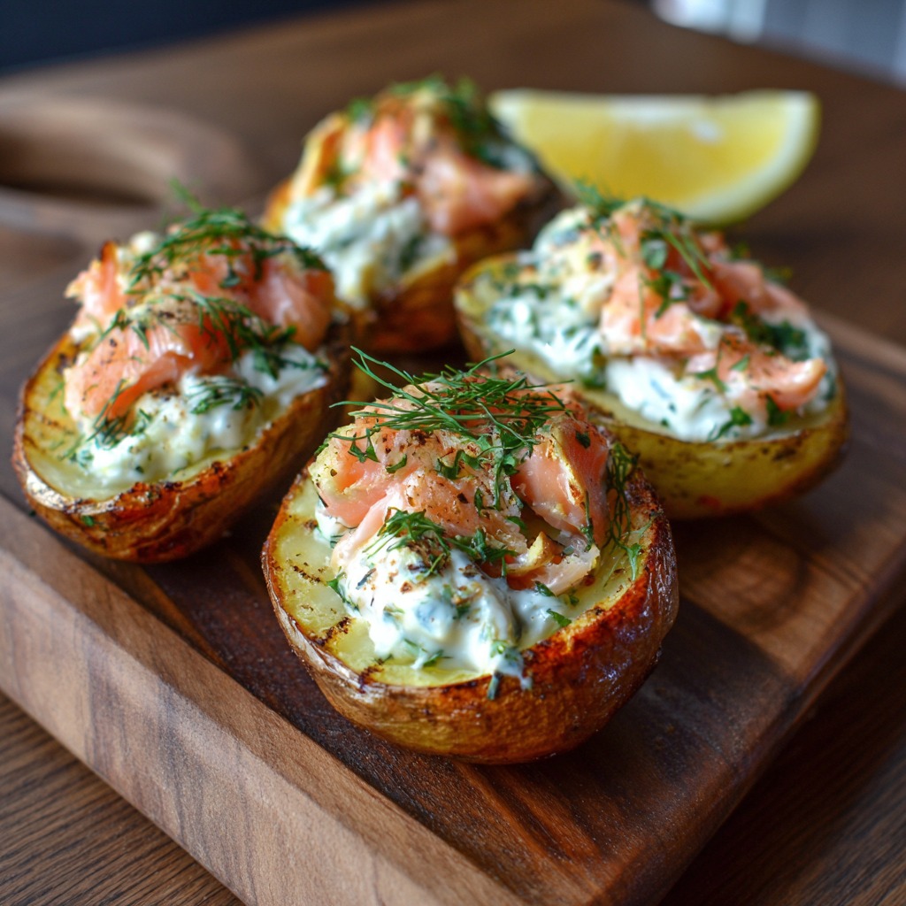 Ta - Pommes de Terre Farcies au Saumon Fumé et aux Herbes Temps de ...