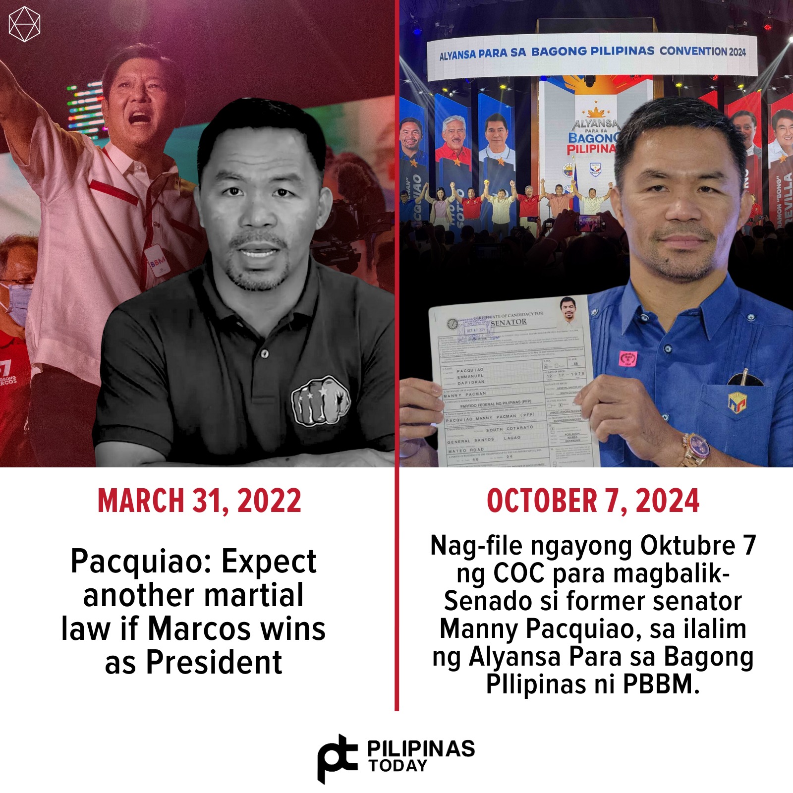Pilipinas - CLOWN! Naghain si dating senador Manny Pacquiao ng kanyang ...