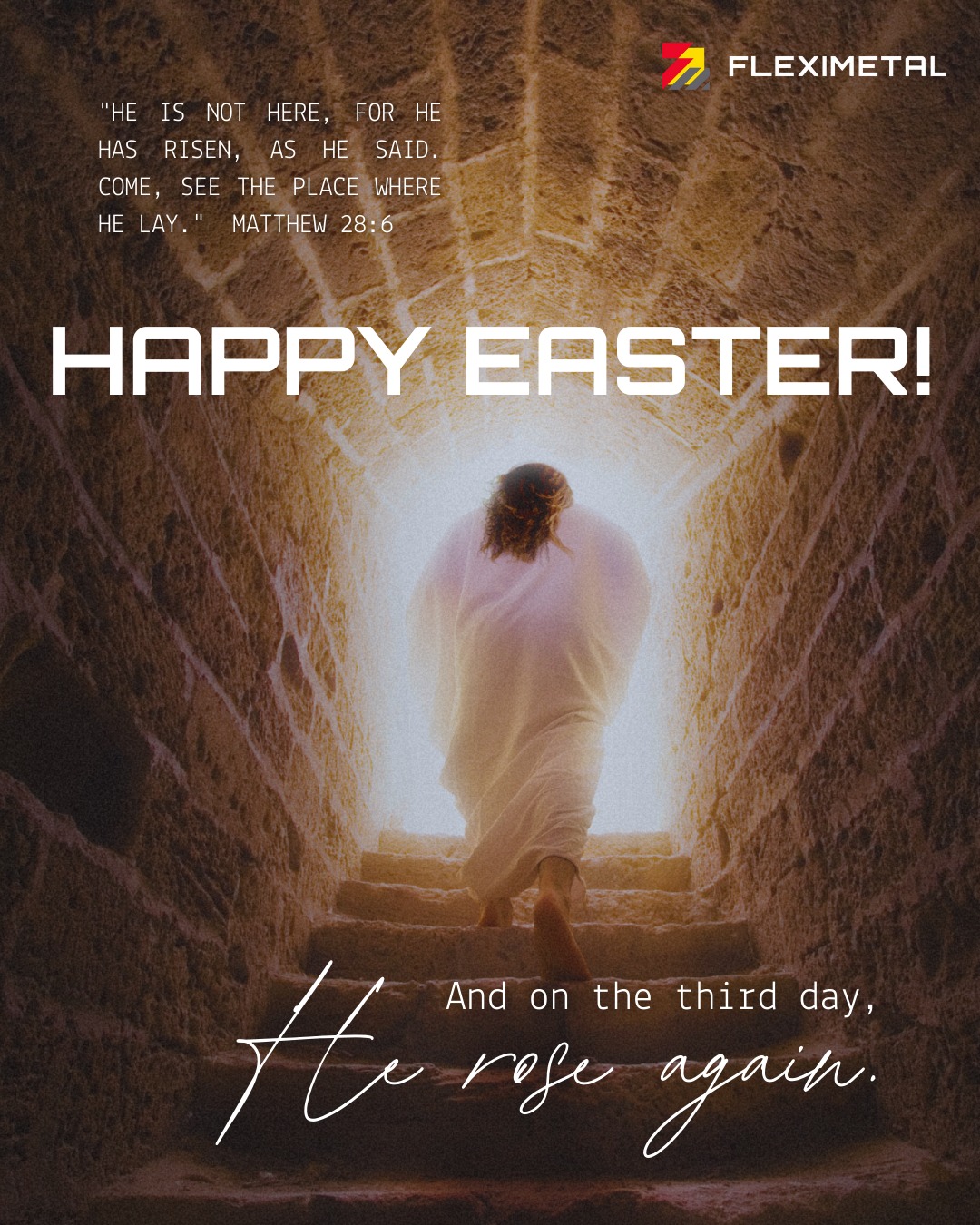 Fleximetal - 🌅 He is Risen—Hope is Alive! This Easter Sunday, we ...