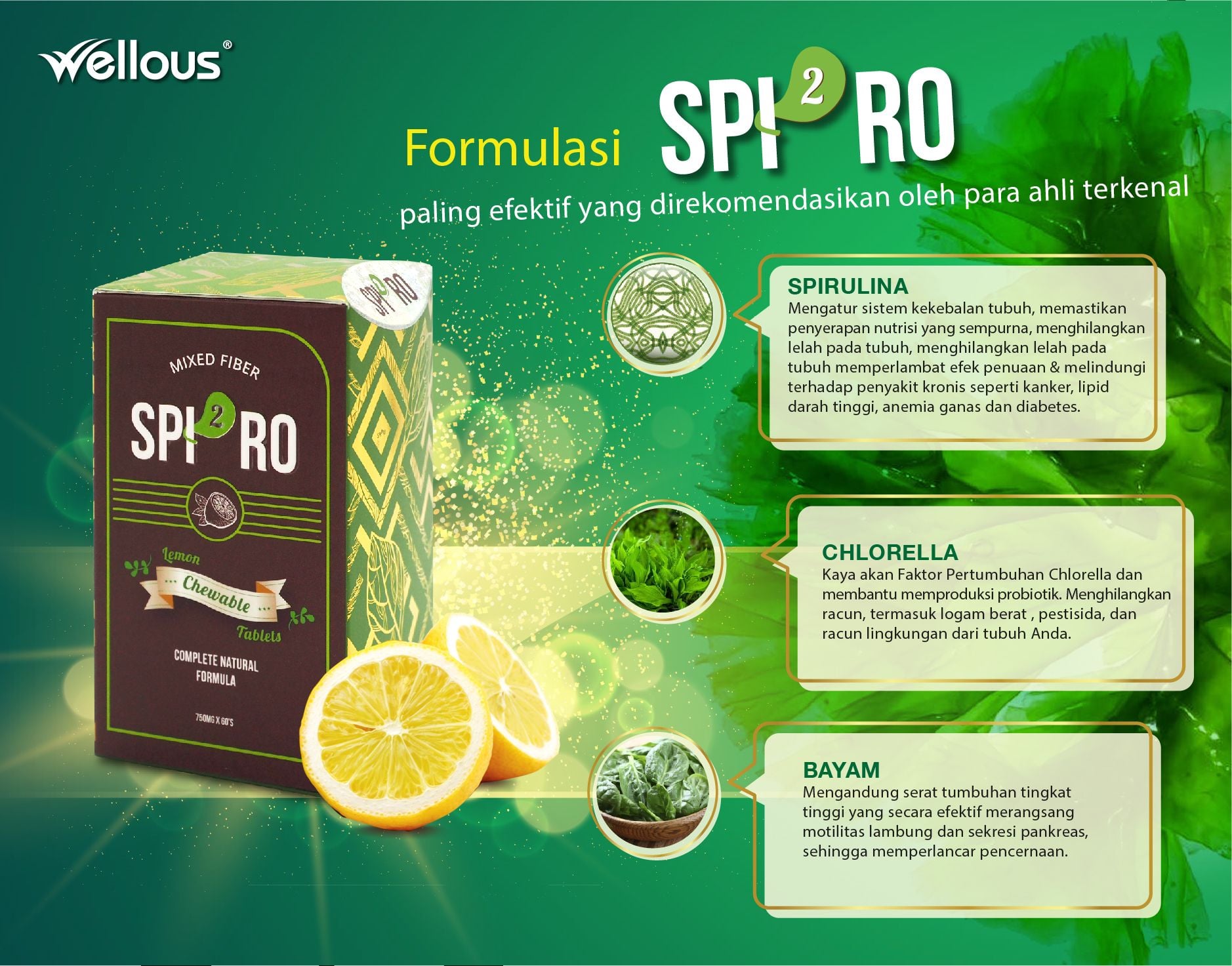 Superfood.idn - SPI2RO TERDAPAT 3 BAHAN UTAMA ⭕ Spirulina...