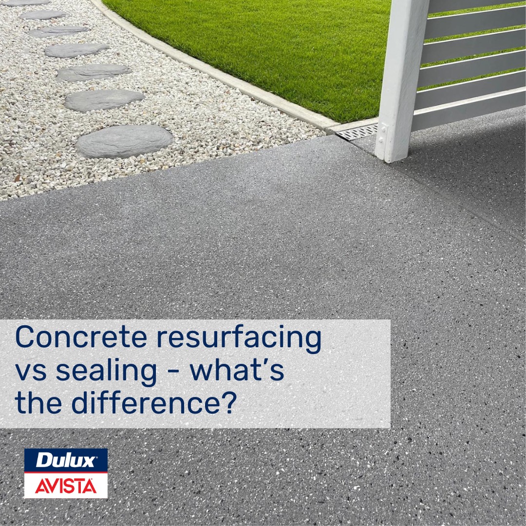 Dulux Avista - Concrete resurfacing vs concrete sealing -... | Facebook
